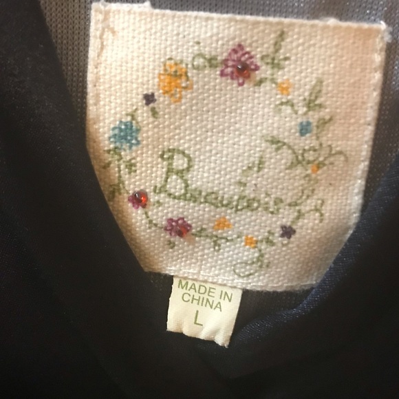 Silk navy evening dress with velvet detailing - Picture 5 of 11